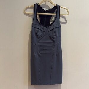 Nicole miller gray bodycon dress